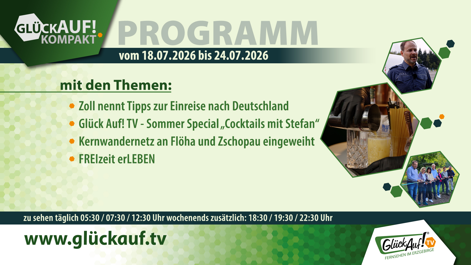 Glück Auf! kompakt für die Woche vom 17.07.2026 bis 24.07.2026