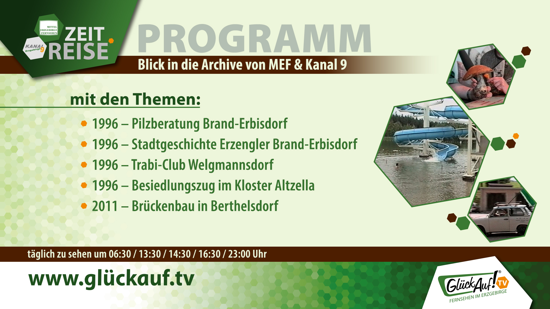 Glück Auf! TV - Zeitreise für die Woche vom 17.07.2026 bis 24.07.2026