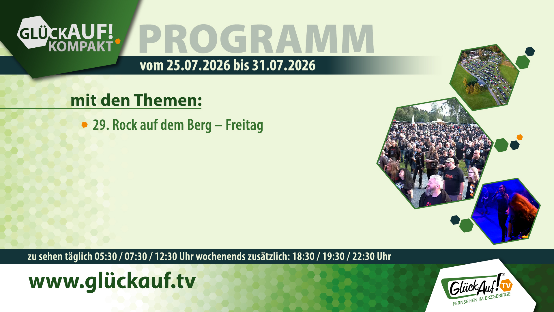Glück Auf! kompakt für die Woche vom 25.07.2026 bis 31.07.2026