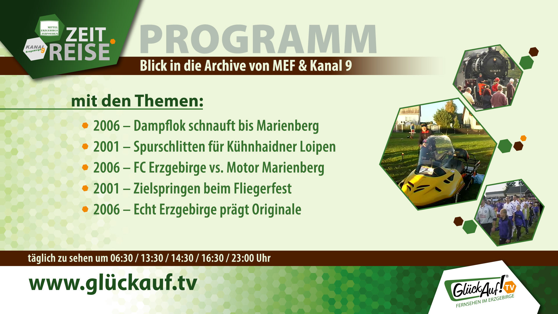 Glück Auf! TV - Zeitreise für die Woche vom 22.08.2026 bis 28.08.2026