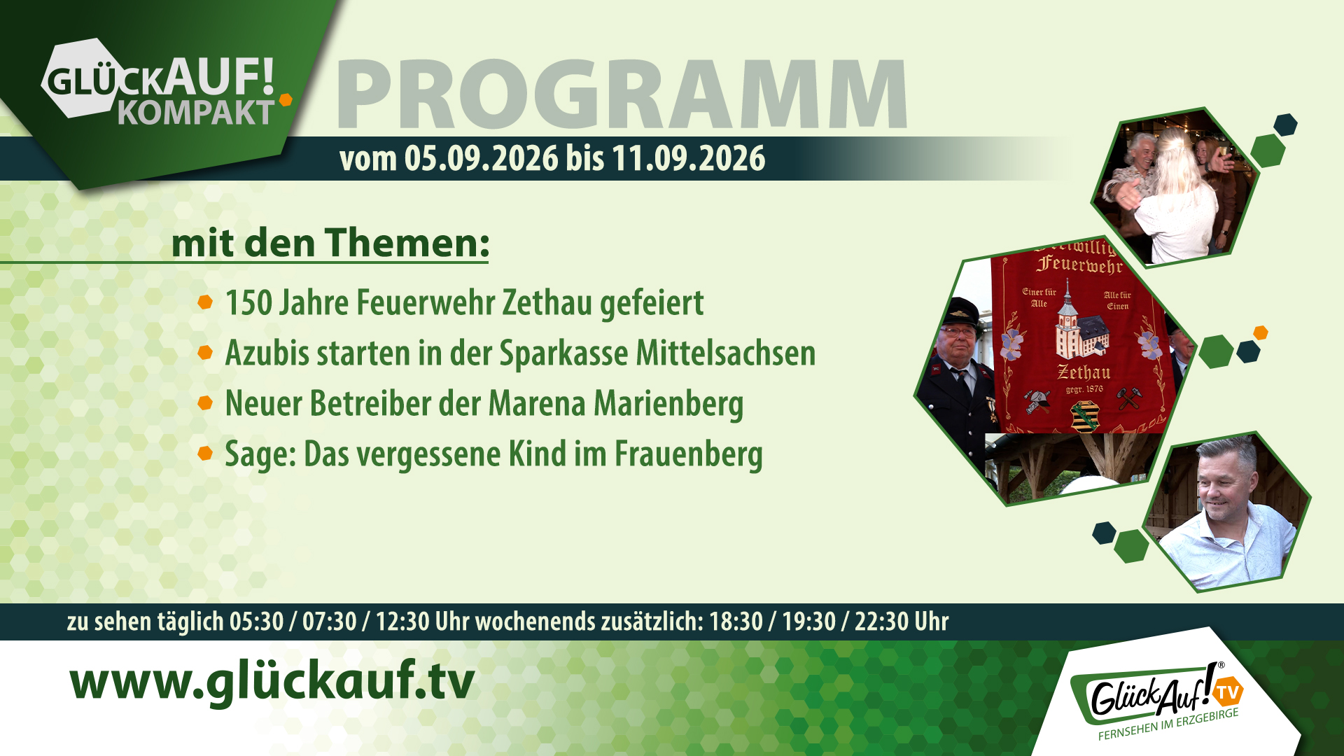 Glück Auf! kompakt für die Woche vom 05.09.2026 bis 11.09.2026