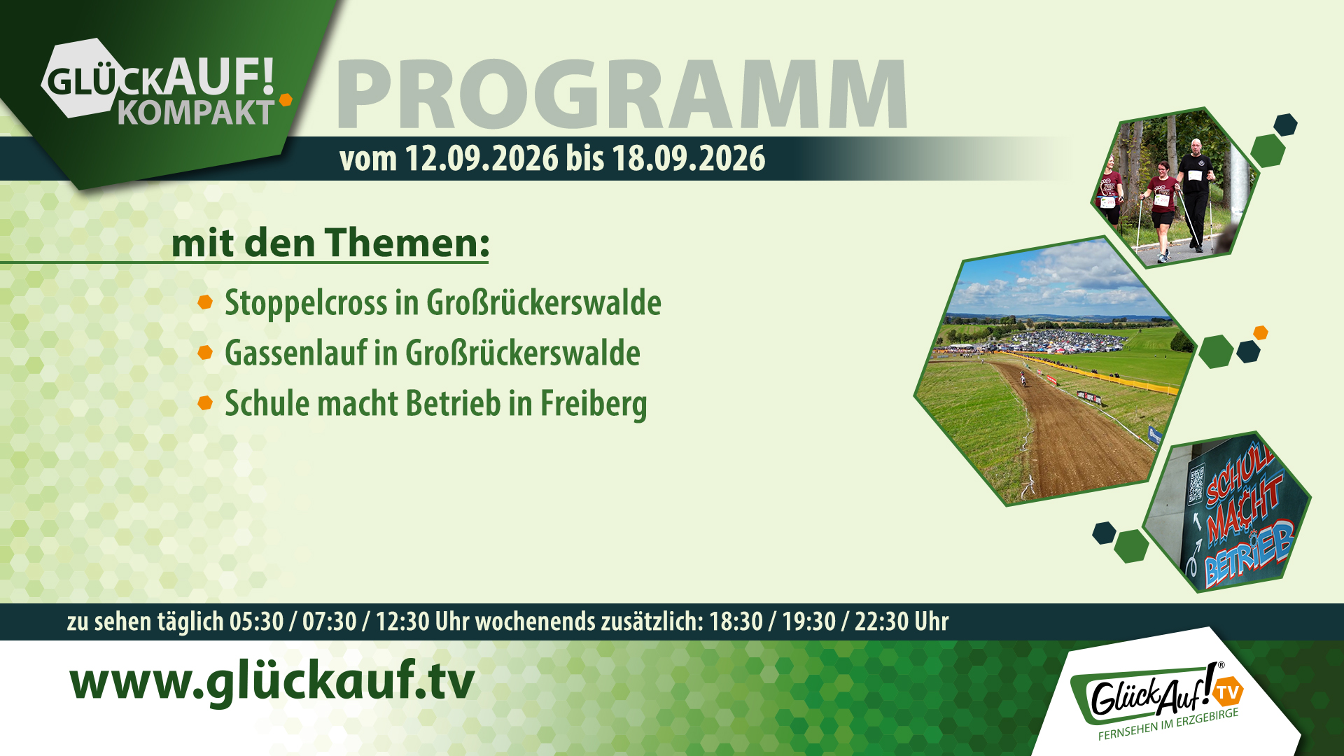 Glück Auf! kompakt für die Woche vom 12.09.2026 bis 18.09.2026