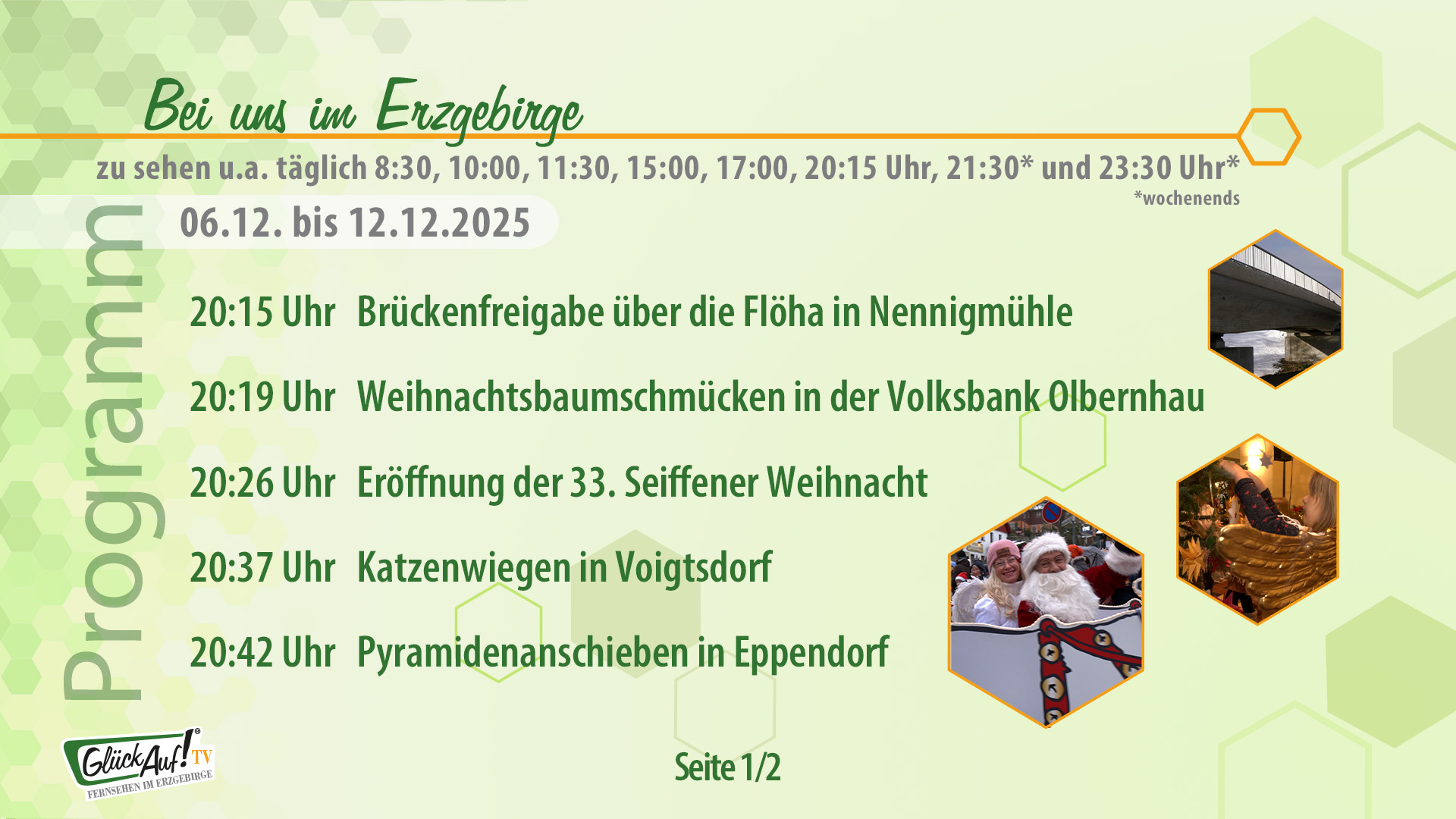 Bei uns im Erzgebirge für die Woche vom 06.12. bis 12.12.2025