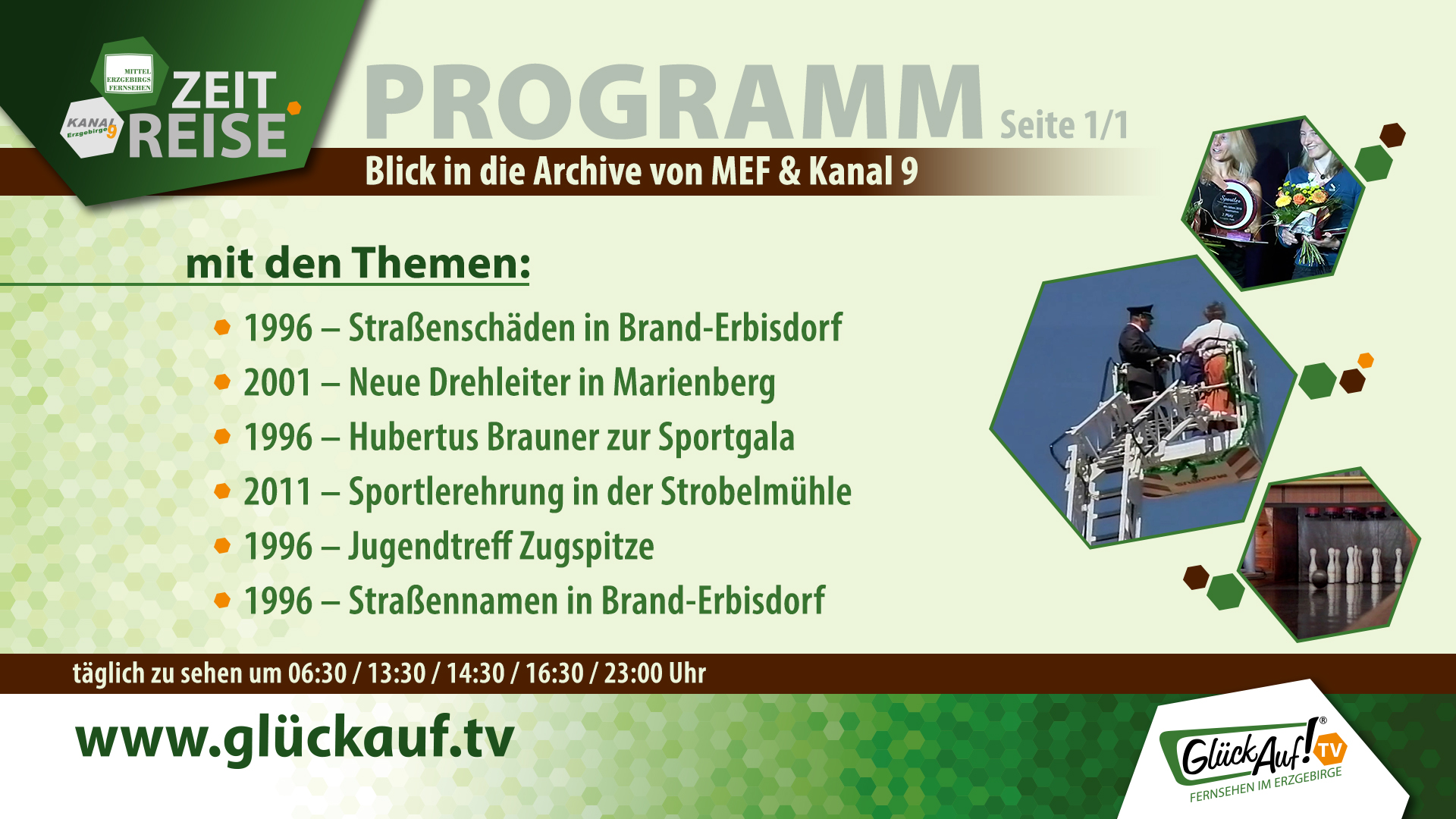 Glück Auf! TV - Zeitreise für die Woche vom 18.04.2026 bis 24.04.2026