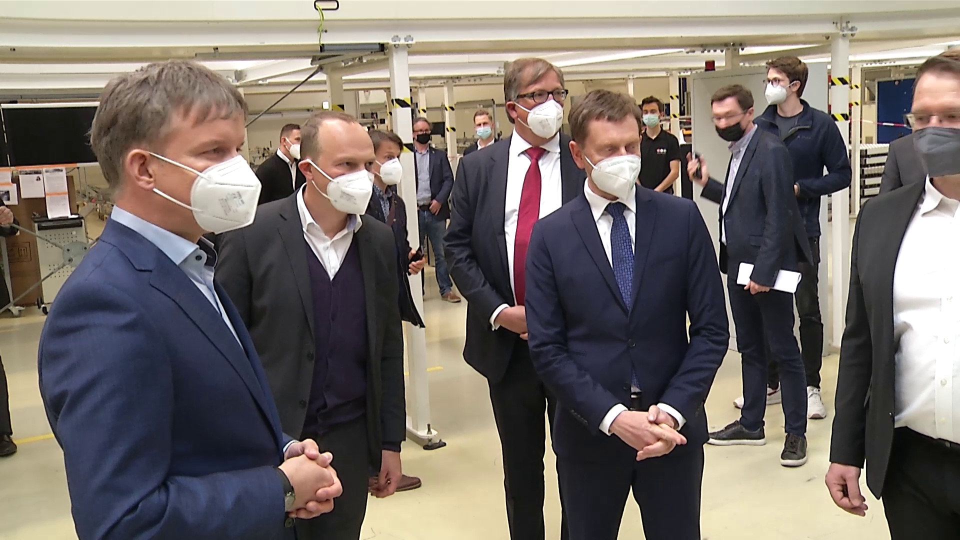 MEgional am 29. Mai 2021 mit dem Produktionsauftakt beim Solarhersteller Meyer Burger in Freiberg