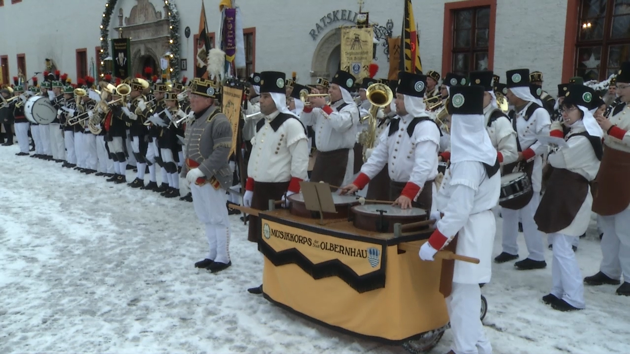 MEgional mit der Bergparade in Marienberg