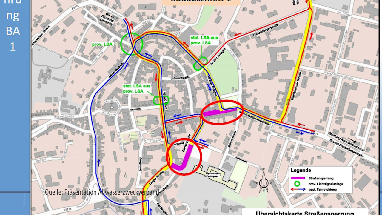 MEgional am 29. März mit Umleitungen in Zschopau