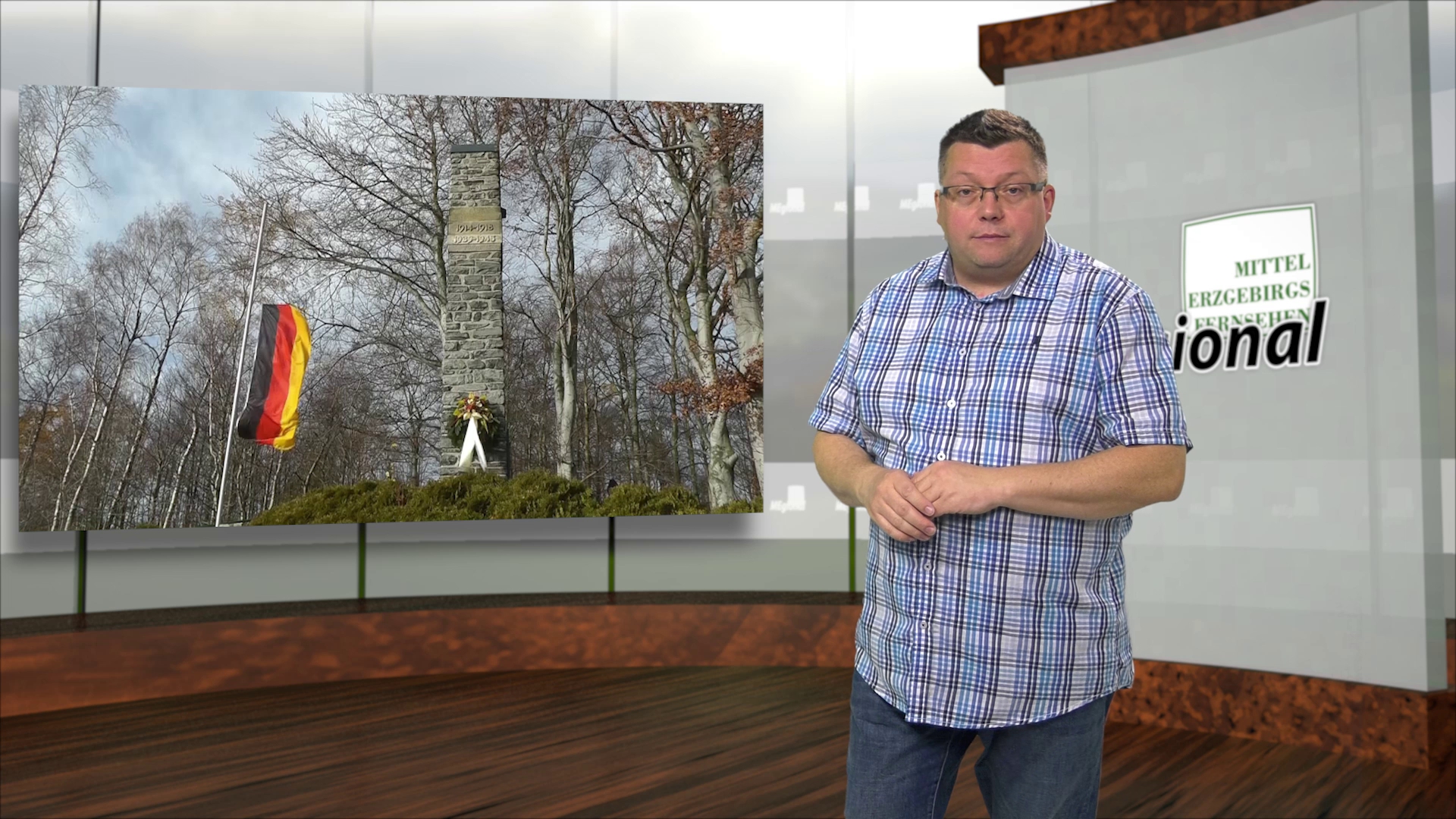 MEgional am 23. November 2020 mit dem Ehrenmal auf der Morgensternhöhe